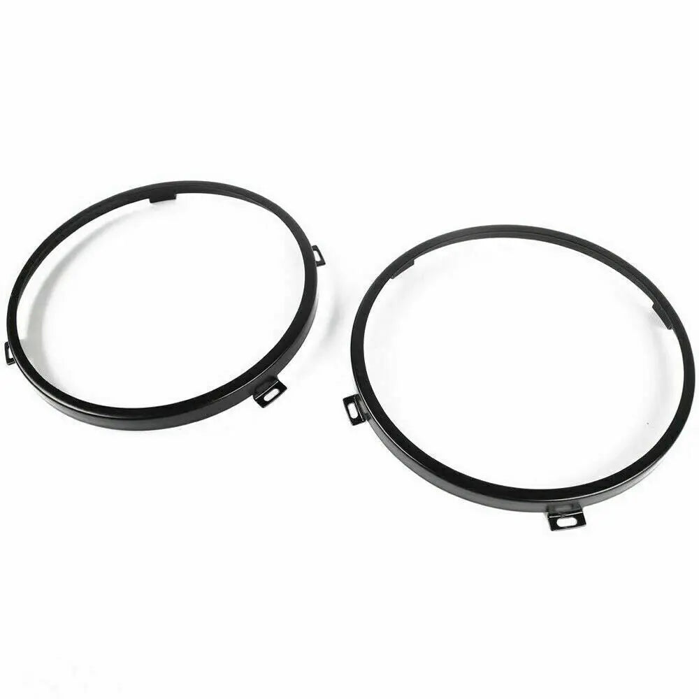 For 2007-2018 Jeep Wrangler JK 7'' Headlight Mounting Bracket Ring Trim Bezel