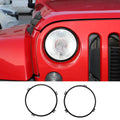 For 2007-2018 Jeep Wrangler JK 7'' Headlight Mounting Bracket Ring Trim Bezel