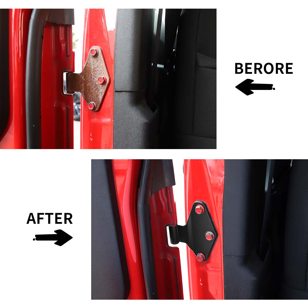 For 2007-2018 Jeep Wrangler JK 8/16 x Powder Coat Door Hinges Replaced Car Parts 2/4-Door