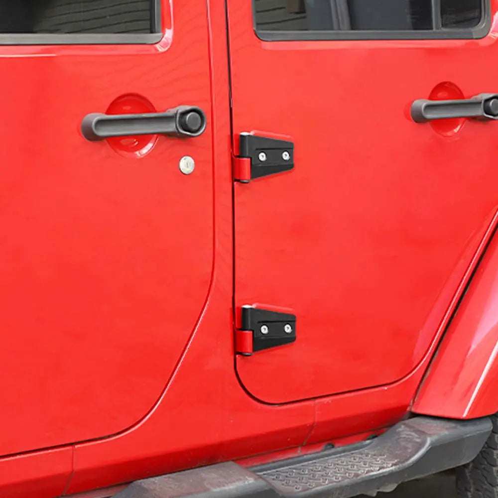 For 2007-2018 Jeep Wrangler JK 8/16 x Powder Coat Door Hinges Replaced Car Parts 2/4-Door