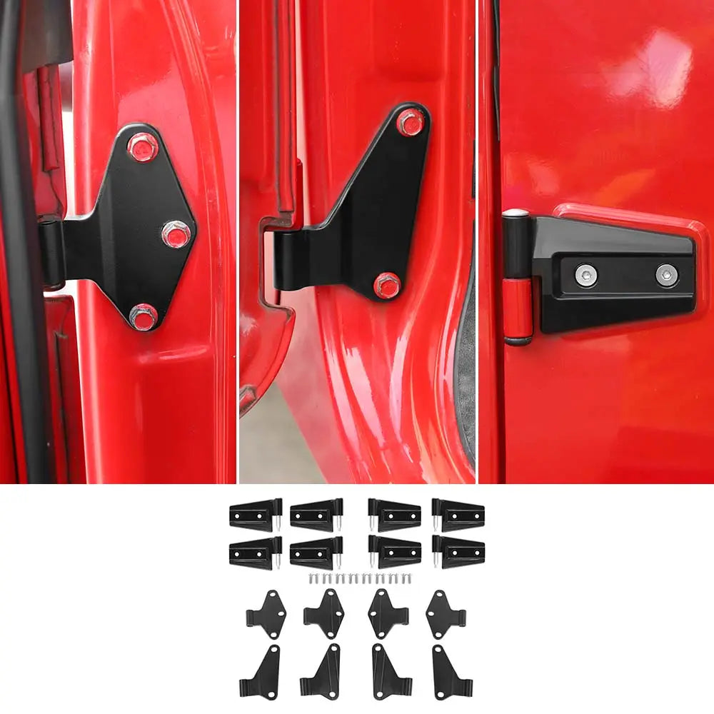 For 2007-2018 Jeep Wrangler JK 8/16 x Powder Coat Door Hinges Replaced Car Parts 2/4-Door