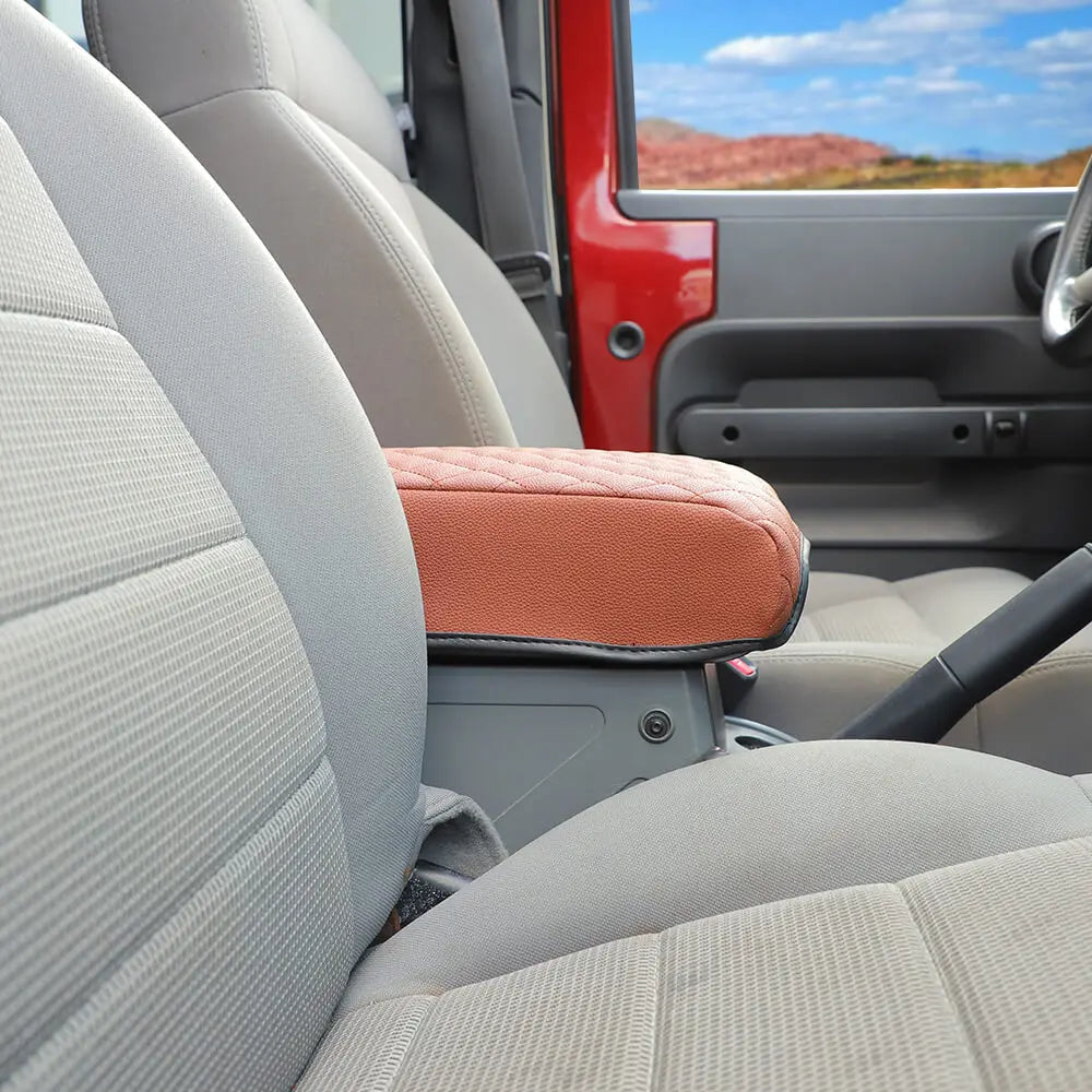 For 2007-2010 Jeep Wrangler JK Armrest Box Cushion Cover Cloth Pad