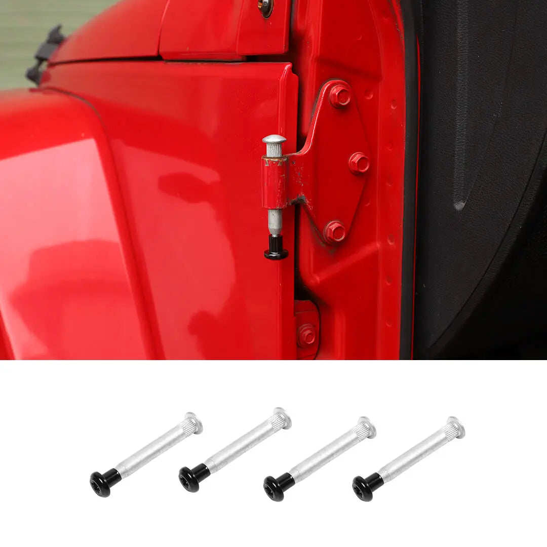 For 2007-2018 Jeep Wrangler JK Car Door Hinge Pins Nuts Bolts Repair Accessories
