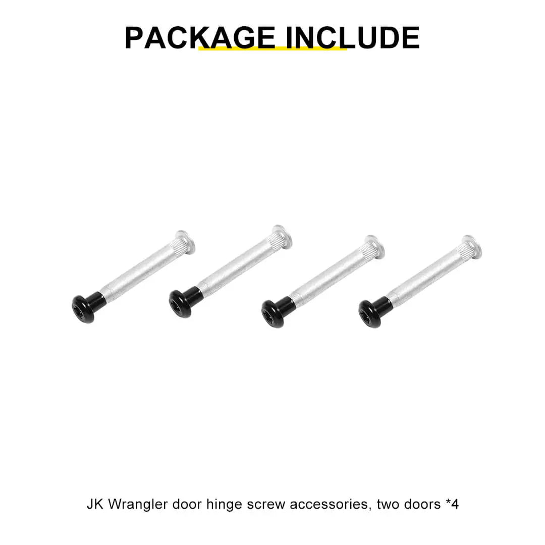 For 2007-2018 Jeep Wrangler JK Car Door Hinge Pins Nuts Bolts Repair Accessories