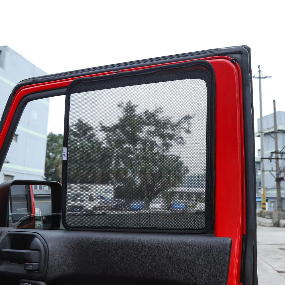 For 2007-2018 Jeep Wrangler JK Car Front Window SunShade Bug Insect Screen Mesh