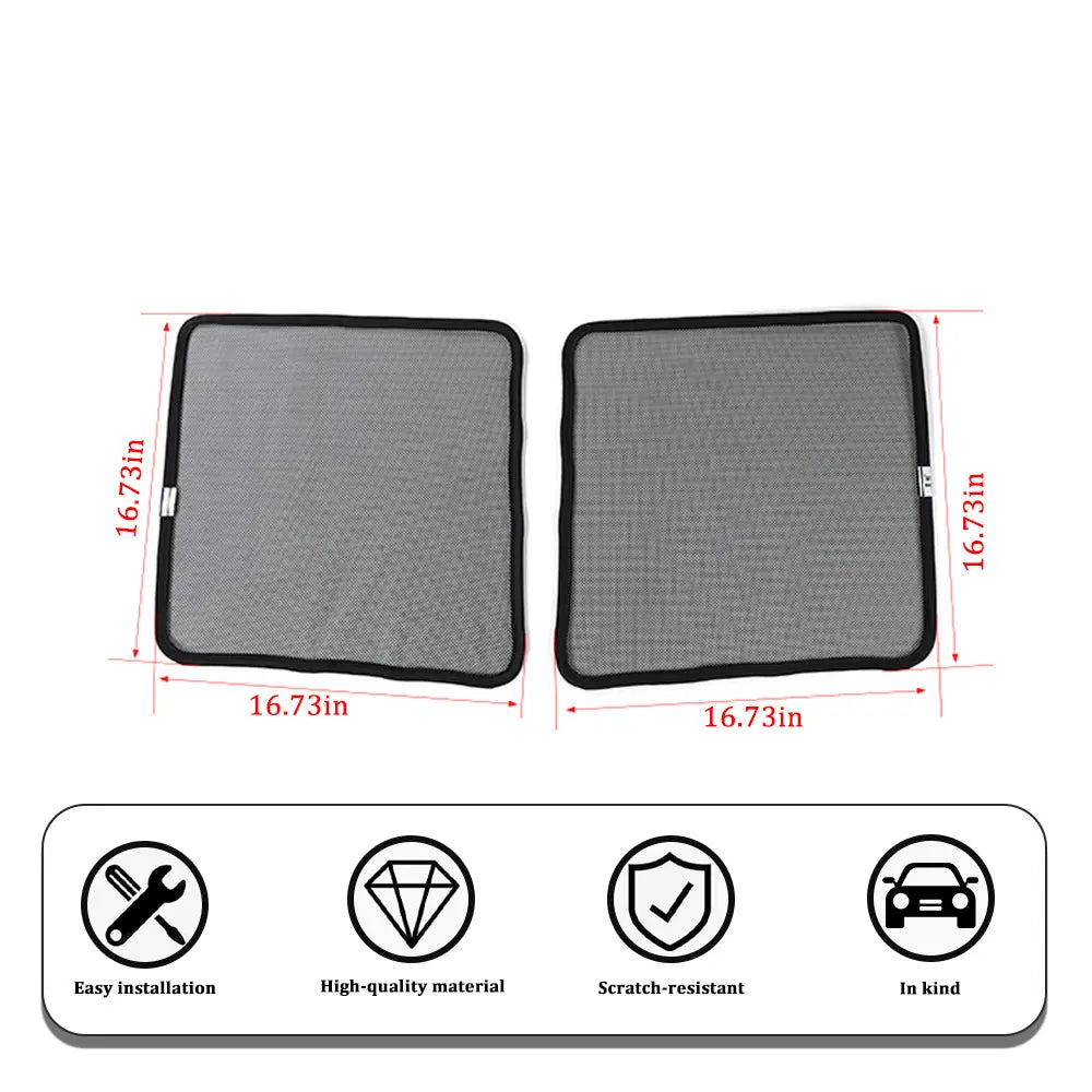 For 2007-2018 Jeep Wrangler JK Car Front Window SunShade Bug Insect Screen Mesh