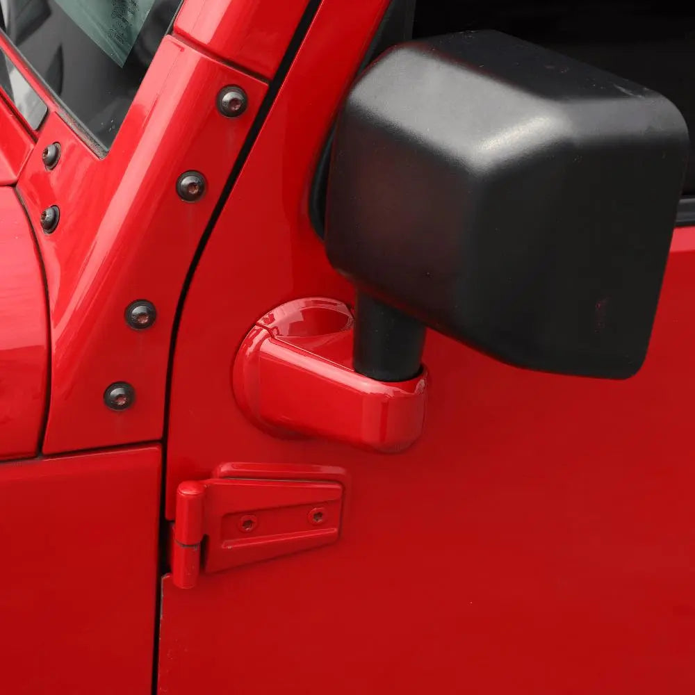 For 2007-2018 Jeep Wrangler JK Car Side Rearview Mirror Base Trim Cover Decor