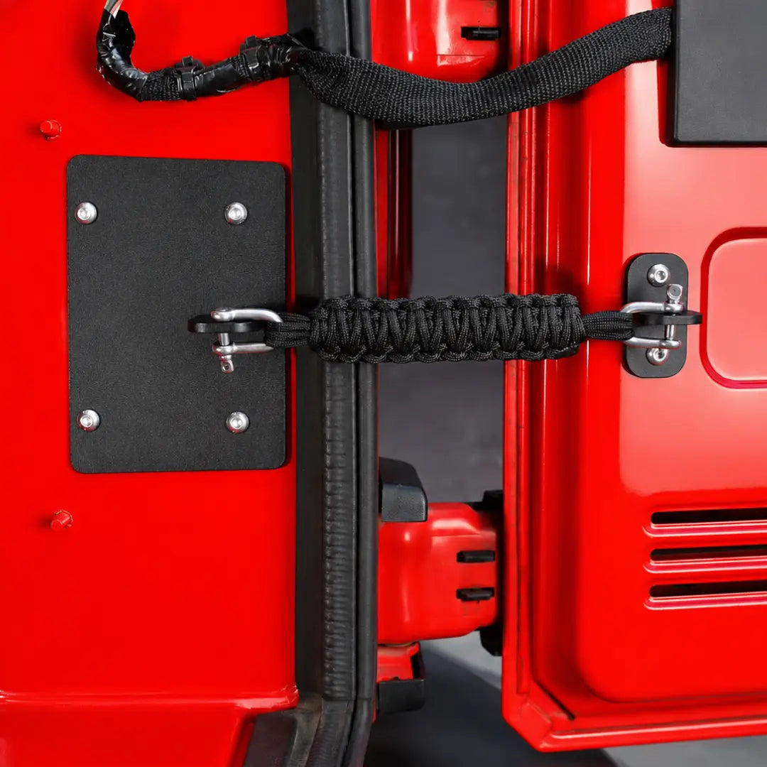 For 2007-2018 Jeep Wrangler JK Car Tailgate Door Limiter Stopper & Rope Strap Bandage