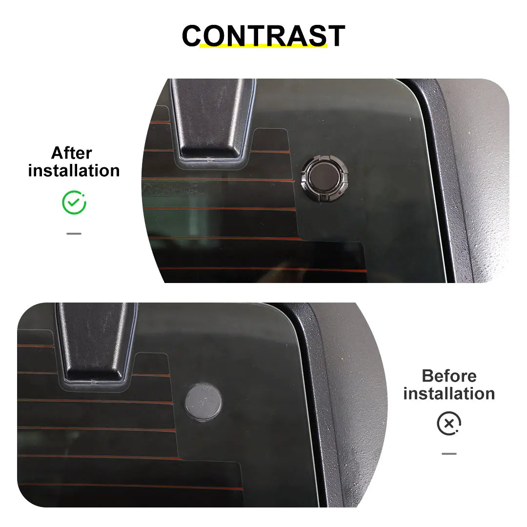 For 2007-2018 Jeep Wrangler JK Car Tailgate Glass Rear Window Cover Trim