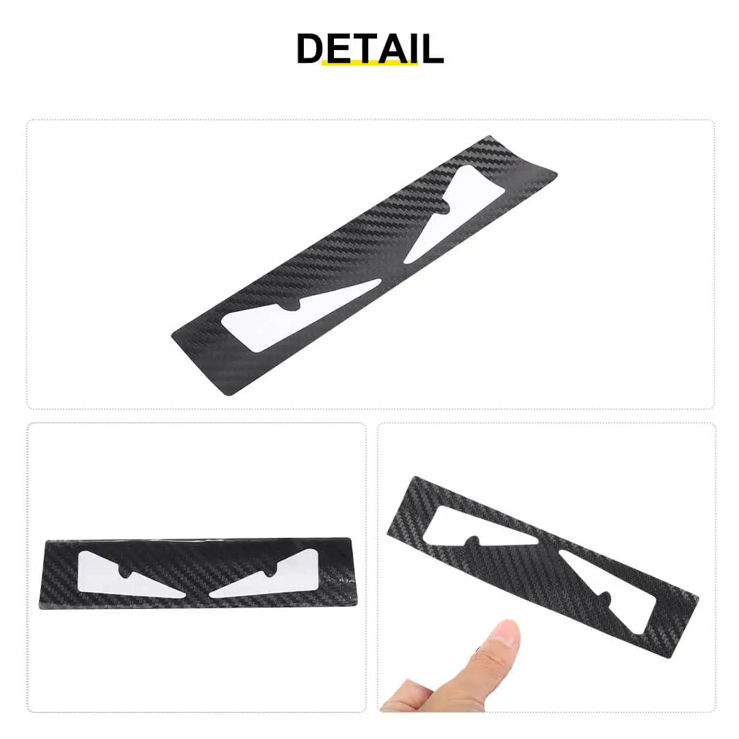 For 2007-2018 Jeep Wrangler JK Car Third High Mount Brake Light Sticker Cover Carbon Fiber