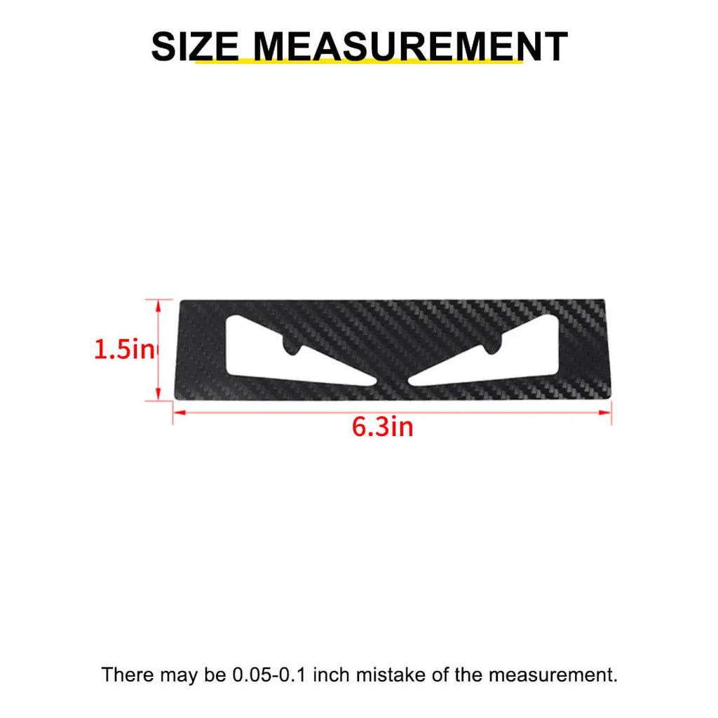 For 2007-2018 Jeep Wrangler JK Car Third High Mount Brake Light Sticker Cover Carbon Fiber