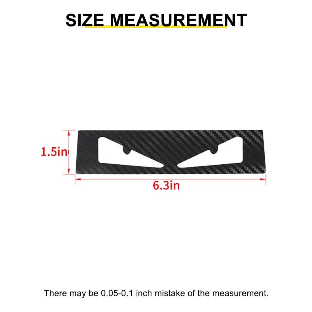 For 2007-2018 Jeep Wrangler JK Car Third High Mount Brake Light Sticker Cover Carbon Fiber