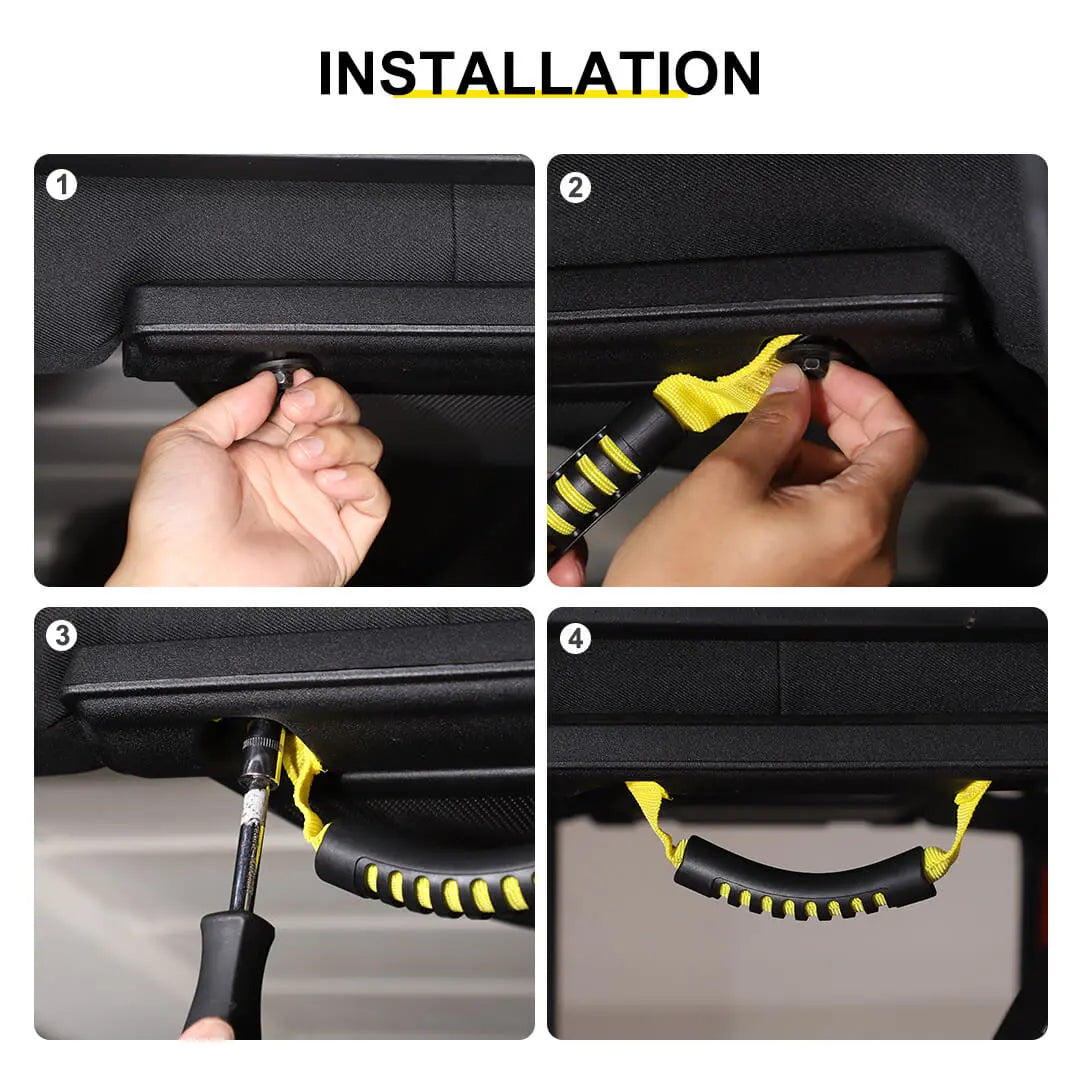 For 2007-2018 Jeep Wrangler JK Car Top Grab Grip Interior Handles Door Handle (2 pcs)