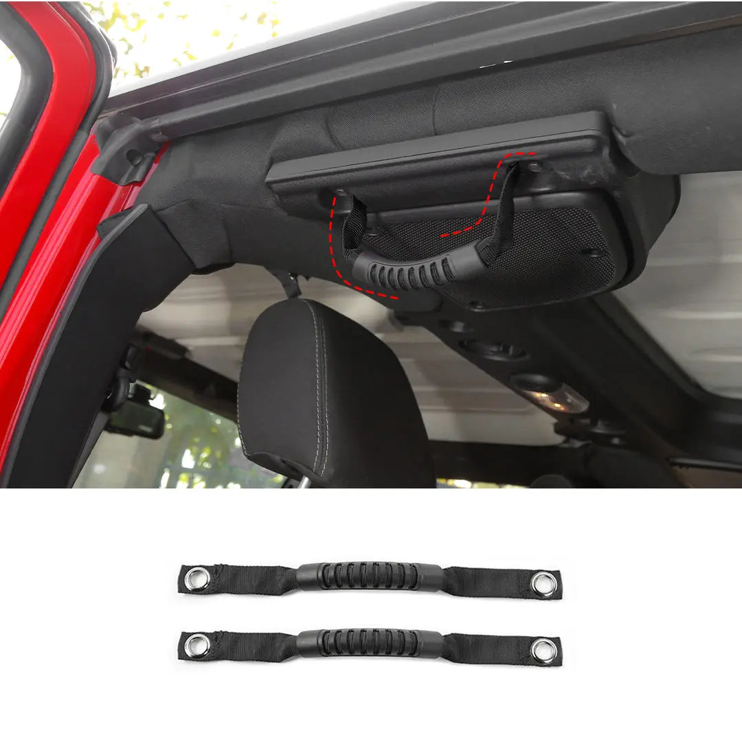 For 2007-2018 Jeep Wrangler JK Car Top Grab Grip Interior Handles Door Handle (2 pcs)
