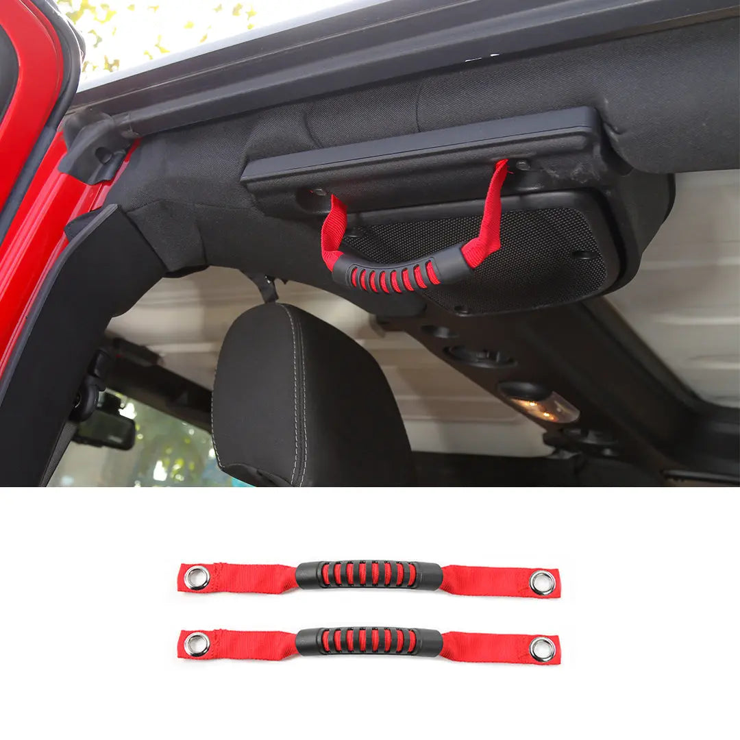 For 2007-2018 Jeep Wrangler JK Car Top Grab Grip Interior Handles Door Handle (2 pcs)