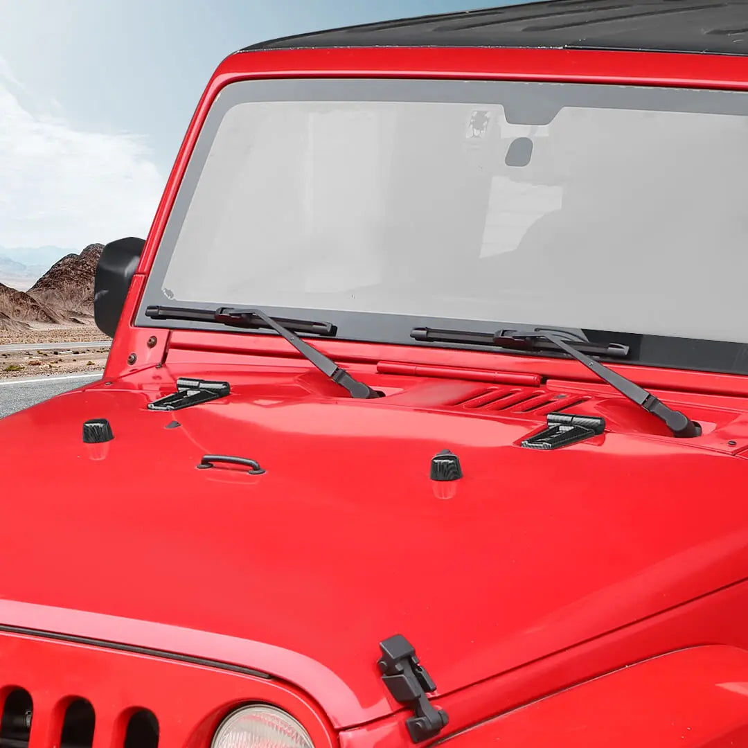 For 2007-2018 Jeep Wrangler JK 21 x Door Handle Hinge Cover Hood Rubber Head Cap Trim Cover Kit