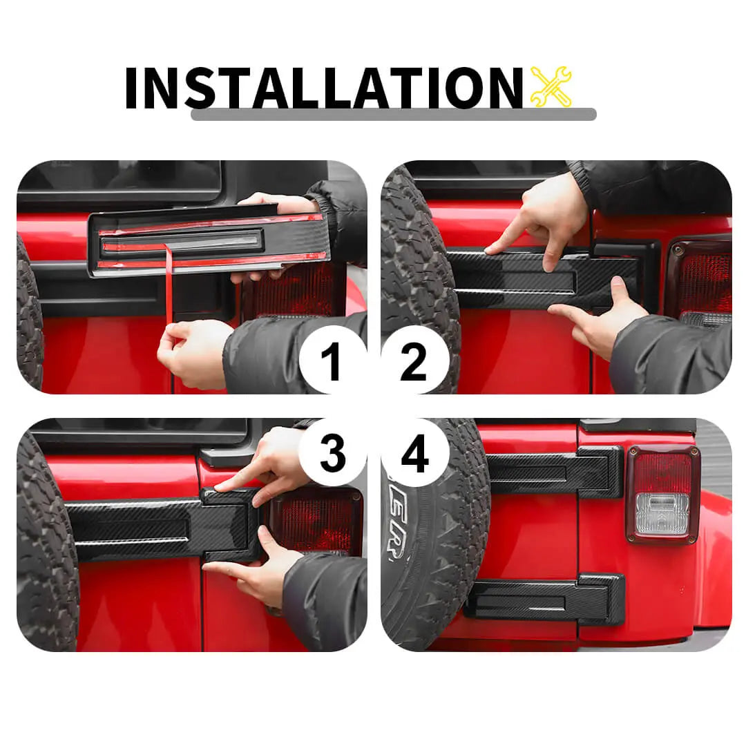 For 2007-2018 Jeep Wrangler JK 21 x Door Handle Hinge Cover Hood Rubber Head Cap Trim Cover Kit