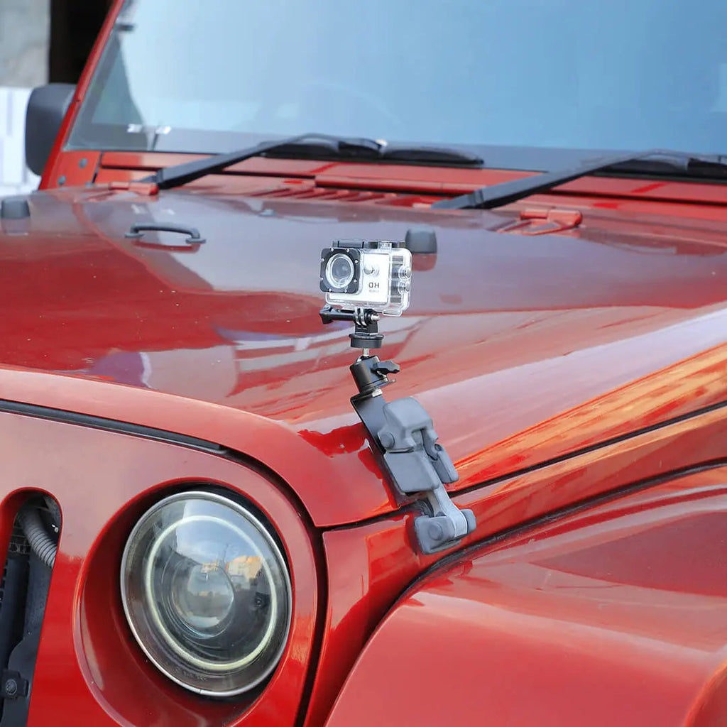 For 2007-2018 Jeep Wrangler JK Engine Hood Camera Mount Bracket Holder