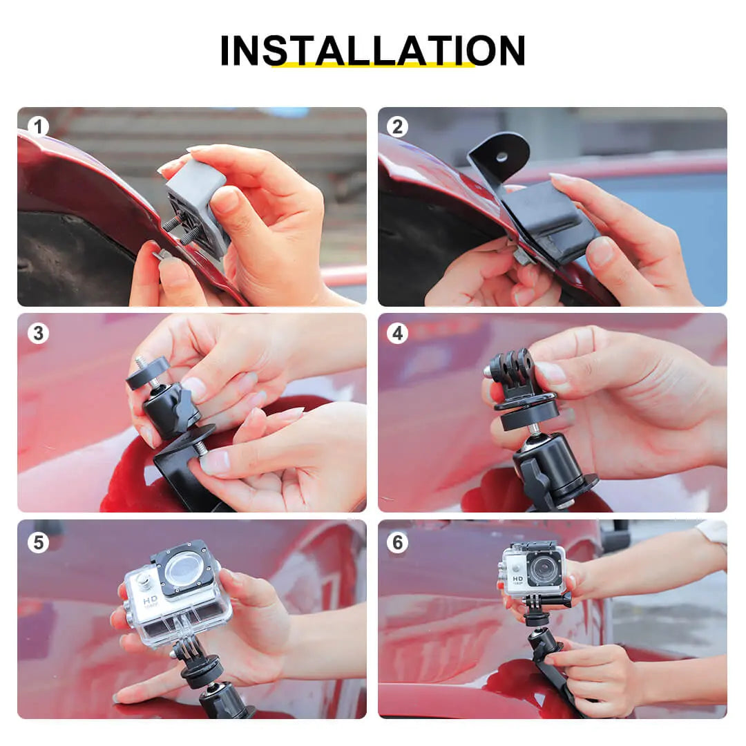 For 2007-2018 Jeep Wrangler JK Engine Hood Camera Mount Bracket Holder