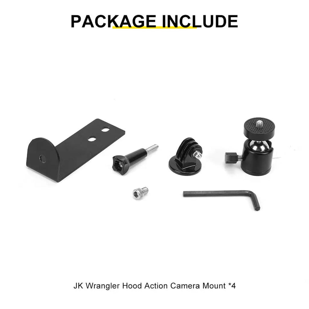 For 2007-2018 Jeep Wrangler JK Engine Hood Camera Mount Bracket Holder