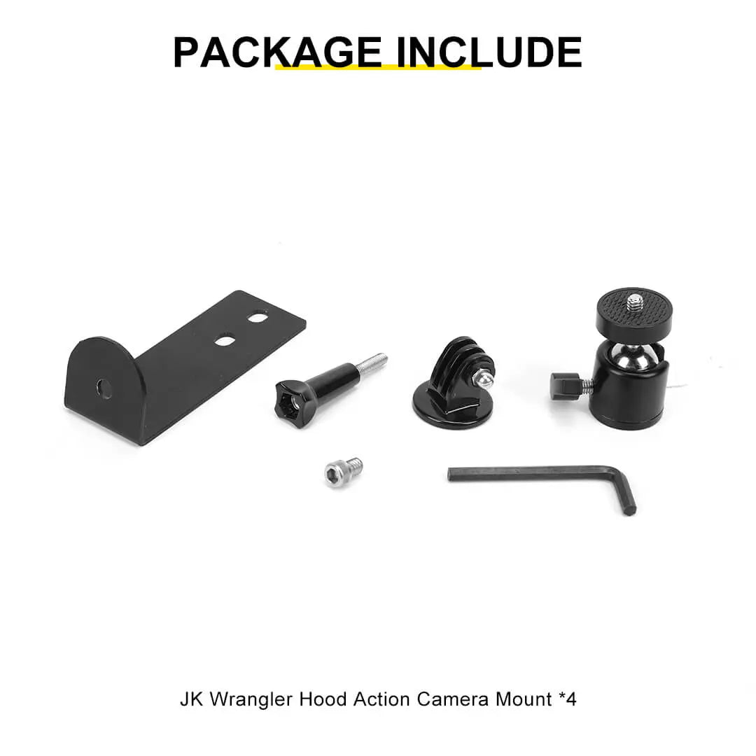 For 2007-2018 Jeep Wrangler JK Engine Hood Camera Mount Bracket Holder