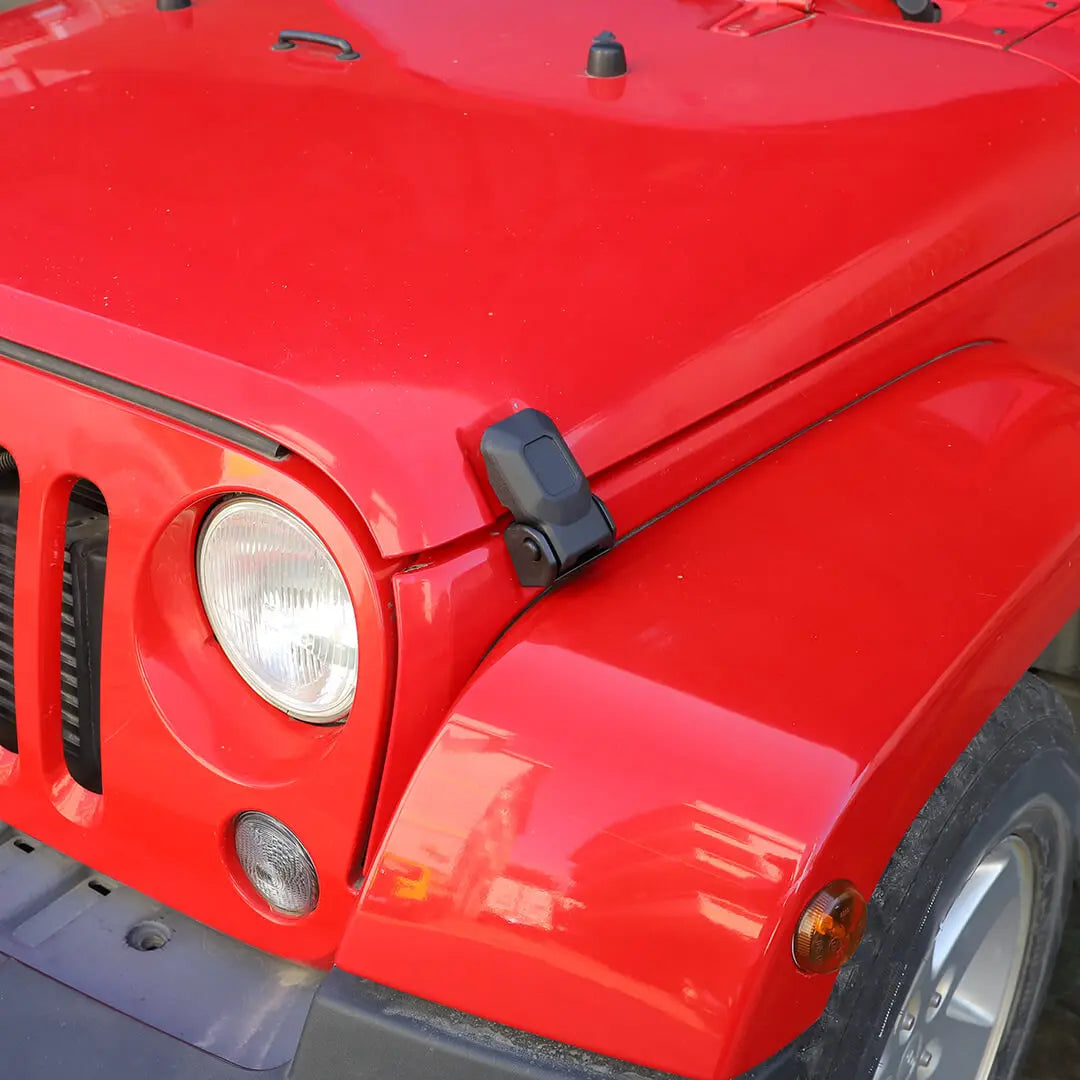 For 2007-2018 Jeep Wrangler JK Engine Hood Lock Catch Bracket Latches Buckle (2 pcs)