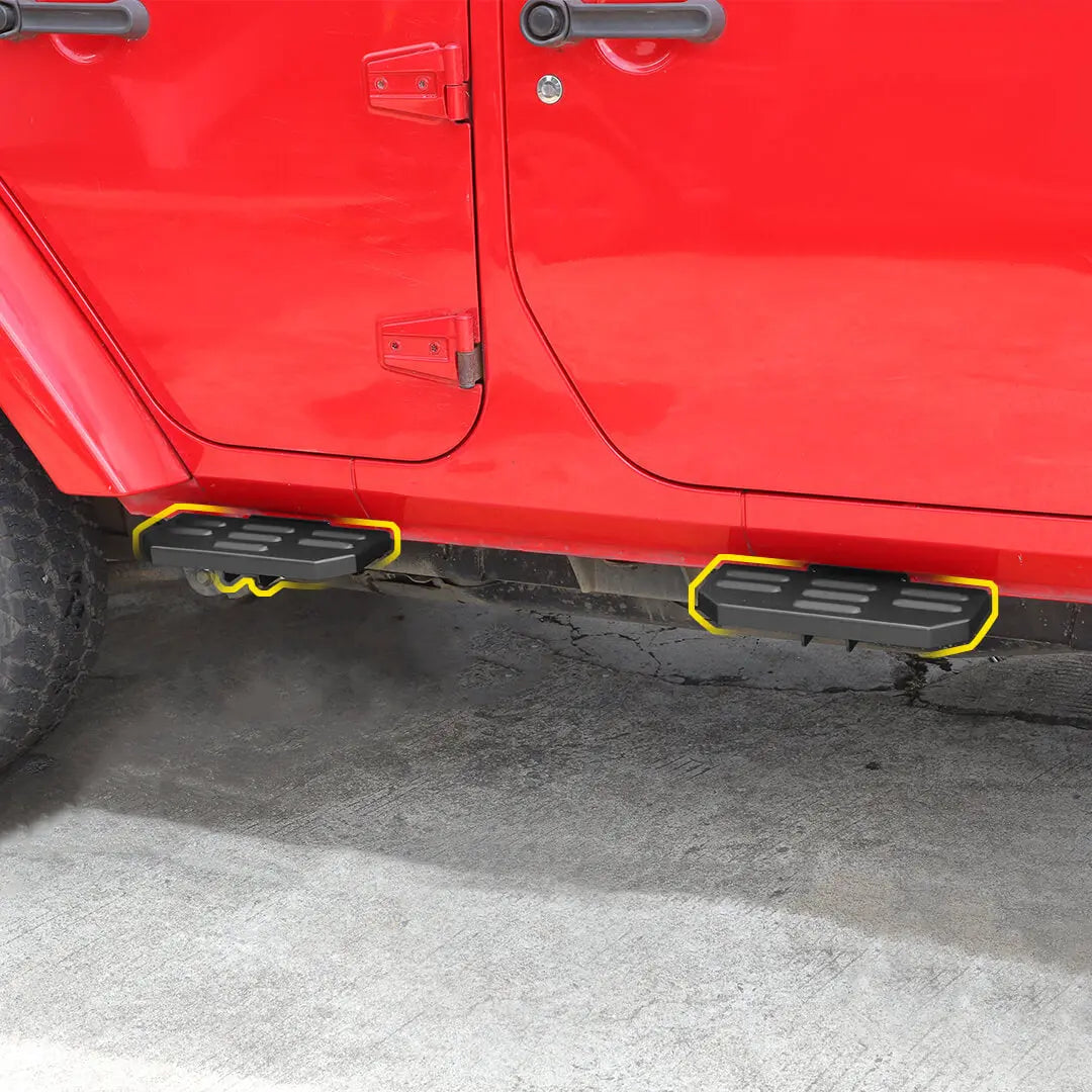 For 2007-2018 Jeep Wrangler JK Exterior Car Door Foot Pegs Rest Pedal Accessories (4 pcs)