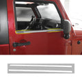 For 2007-2018 Jeep Wrangler JK Exterior Car Window Body Trim Strip Cover (2 pcs)