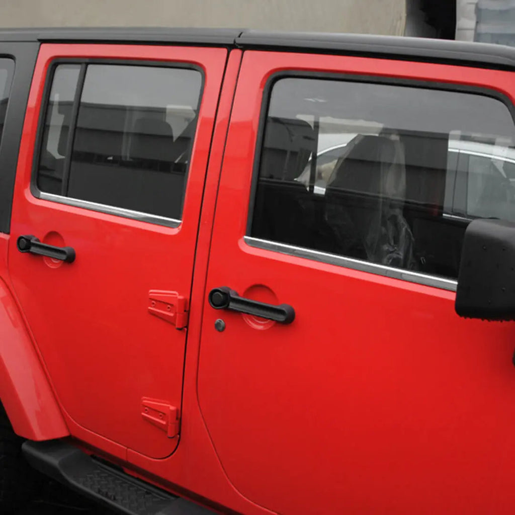 For 2007-2018 Jeep Wrangler JK Exterior Car Window Body Trim Strip Cover (2 pcs)
