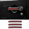 For 2007-2018 Jeep Wrangler JK 2-Door Exterior Door Grab Handle Insert Trim, Texture