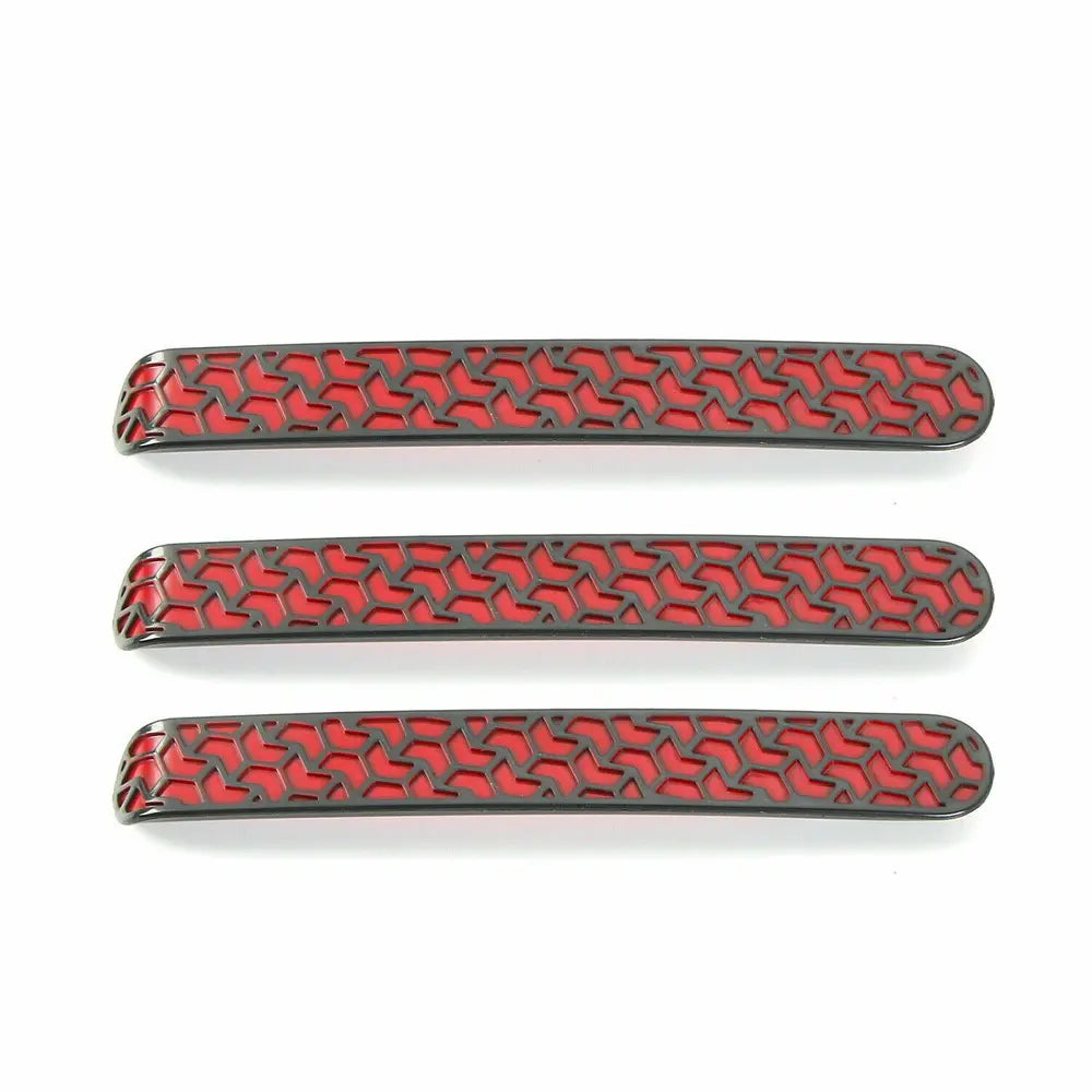 For 2007-2018 Jeep Wrangler JK 2-Door Exterior Door Grab Handle Insert Trim, Texture