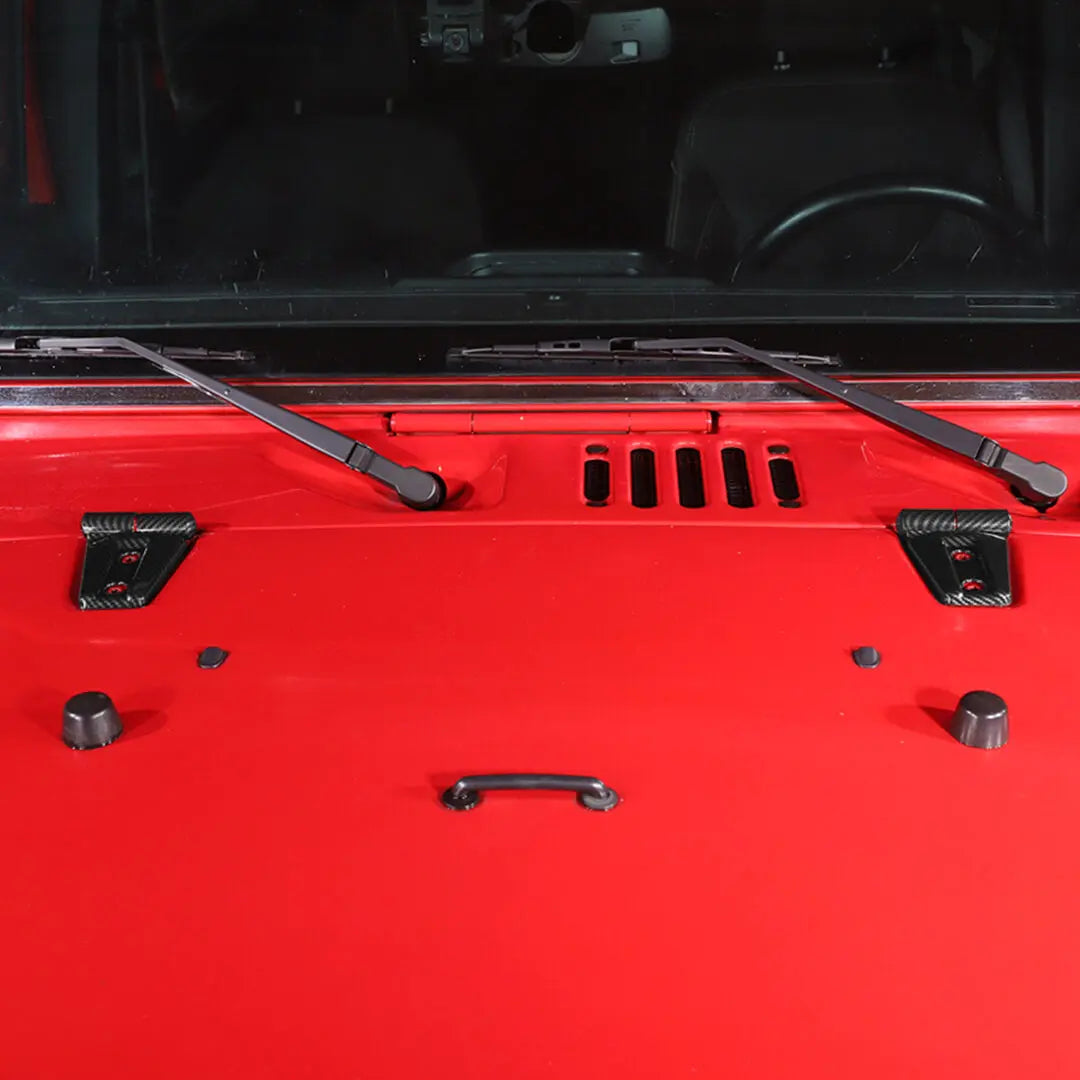 For the 2007–2018 Jeep Wrangler JK Door Handles, Hinges, and Mirror Exterior Full Covers Trim Kit Accessories (53 pcs)