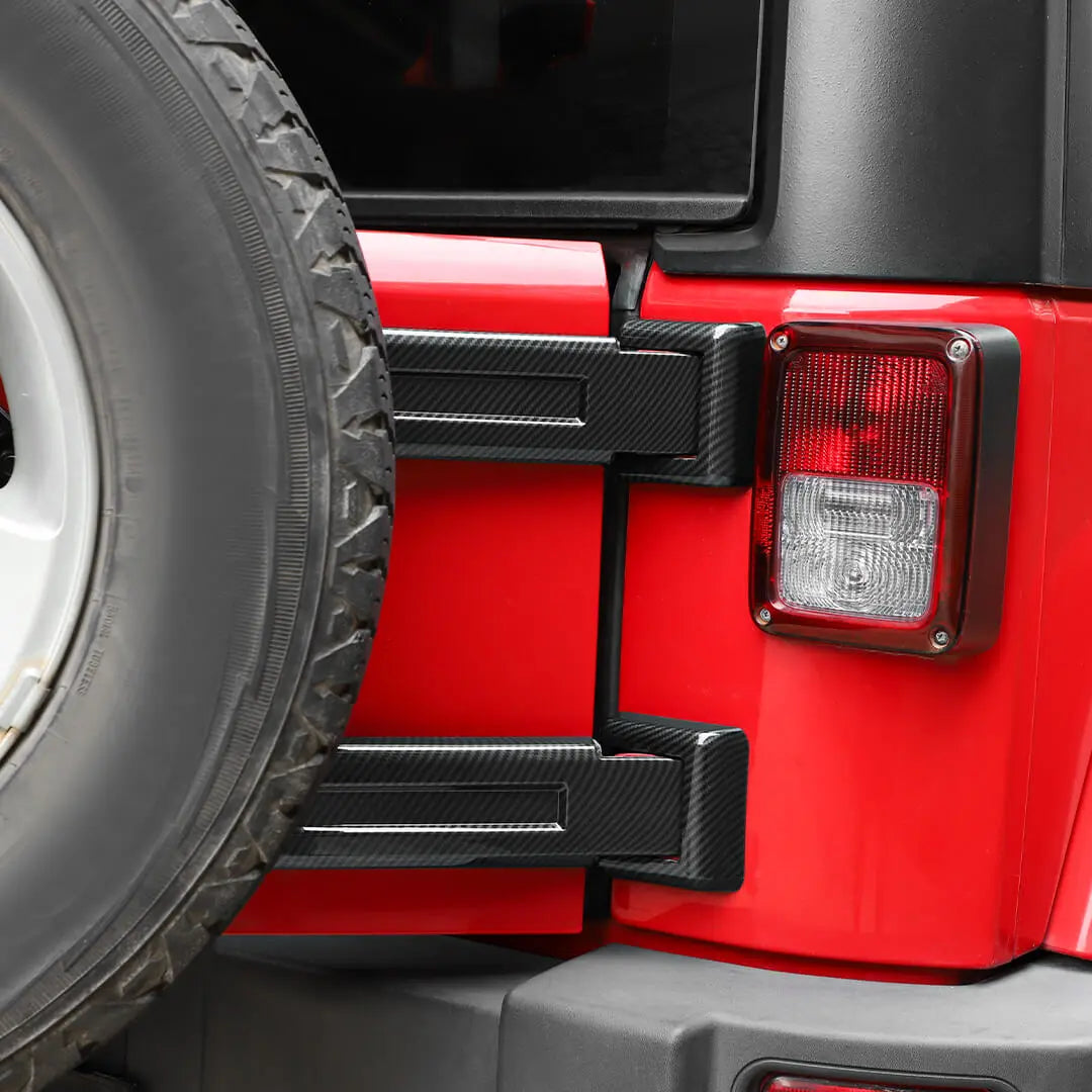 For the 2007–2018 Jeep Wrangler JK Door Handles, Hinges, and Mirror Exterior Full Covers Trim Kit Accessories (53 pcs)