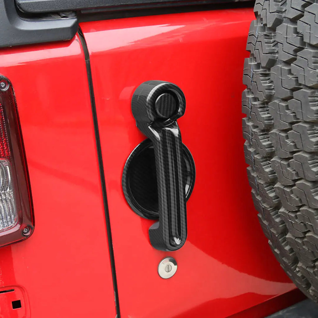 For the 2007–2018 Jeep Wrangler JK Door Handles, Hinges, and Mirror Exterior Full Covers Trim Kit Accessories (53 pcs)