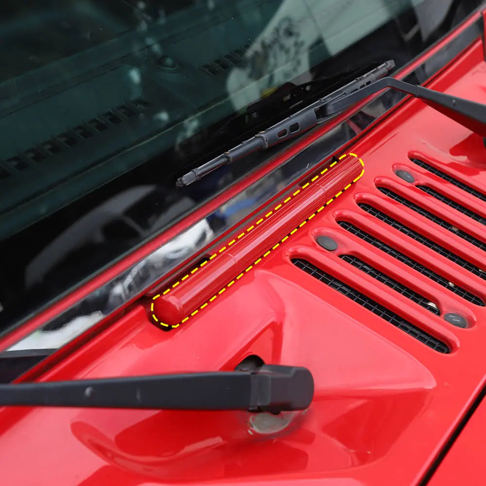 For 2007-2018 Jeep Wrangler JK Exterior Windshield Hinge Cover Trim Decor