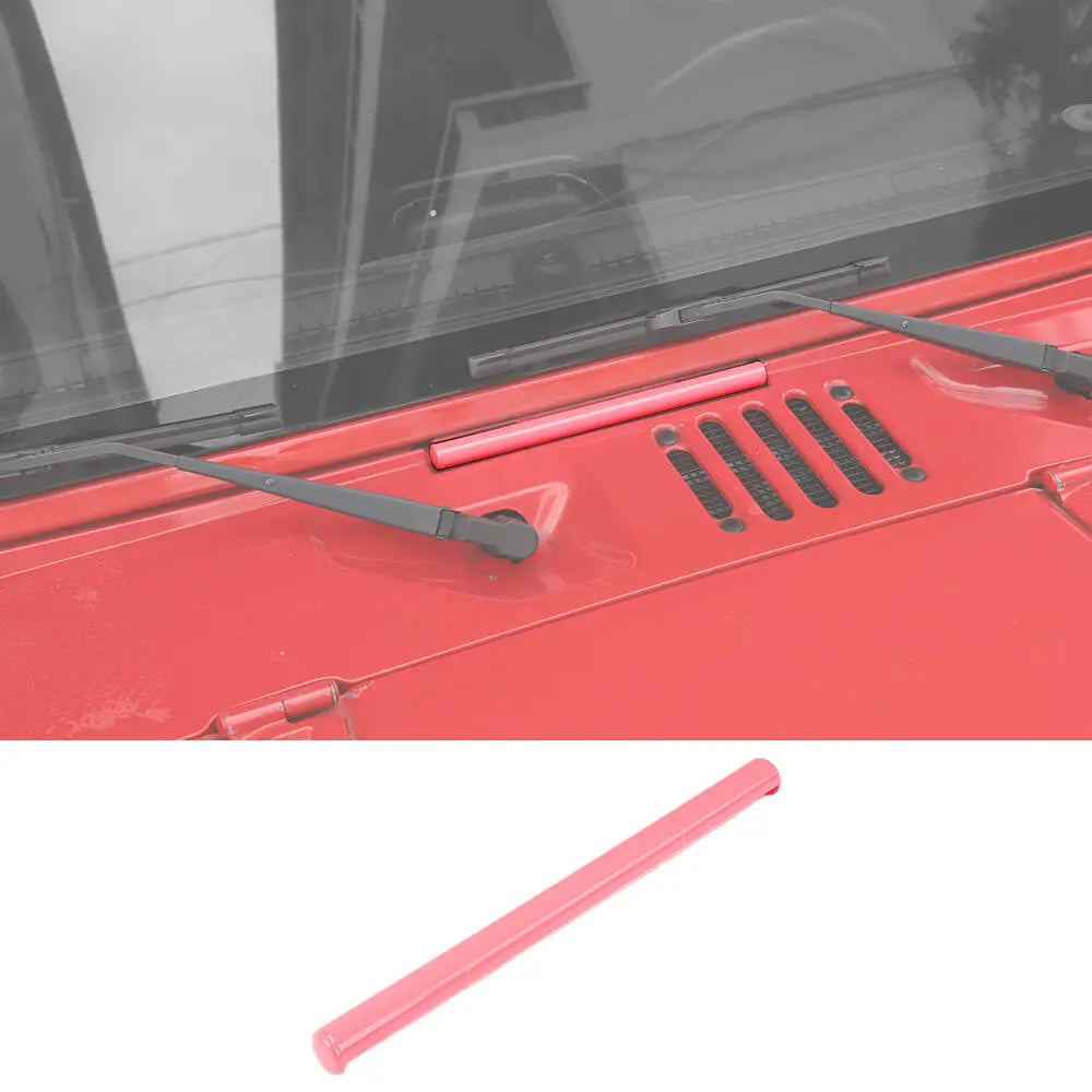 For 2007-2018 Jeep Wrangler JK Exterior Windshield Hinge Cover Trim Decor