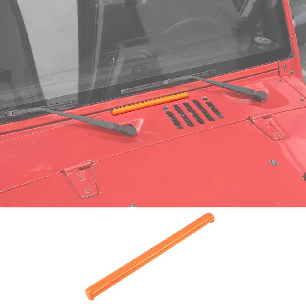 For 2007-2018 Jeep Wrangler JK Exterior Windshield Hinge Cover Trim Decor