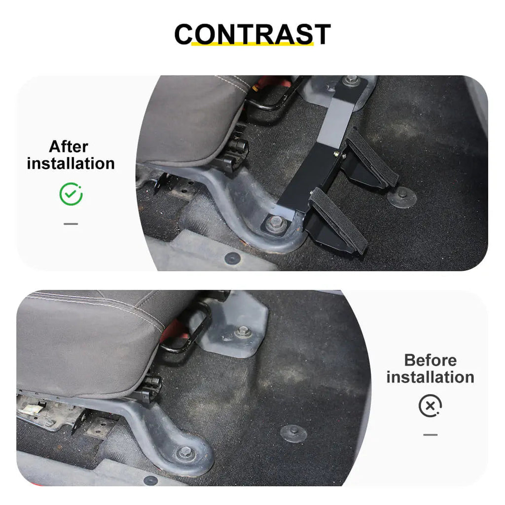 For 2007-2018 Jeep Wrangler JK Fire Extinguisher Bracket Under Driver Front Seat Mount Holder