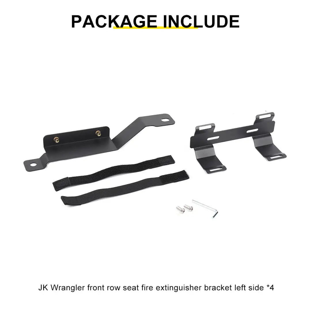 For 2007-2018 Jeep Wrangler JK Fire Extinguisher Bracket Under Driver Front Seat Mount Holder