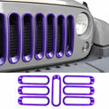 For 2007-2018 Jeep Wrangler JK Front Grille Insert Frame Trim Ring