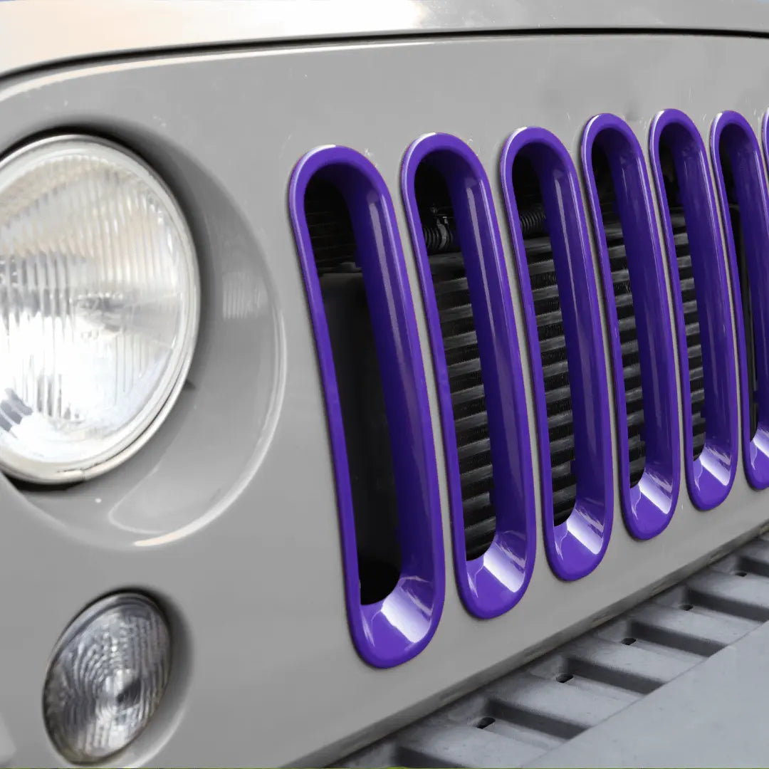 For 2007-2018 Jeep Wrangler JK Front Grille Insert Frame Trim Ring