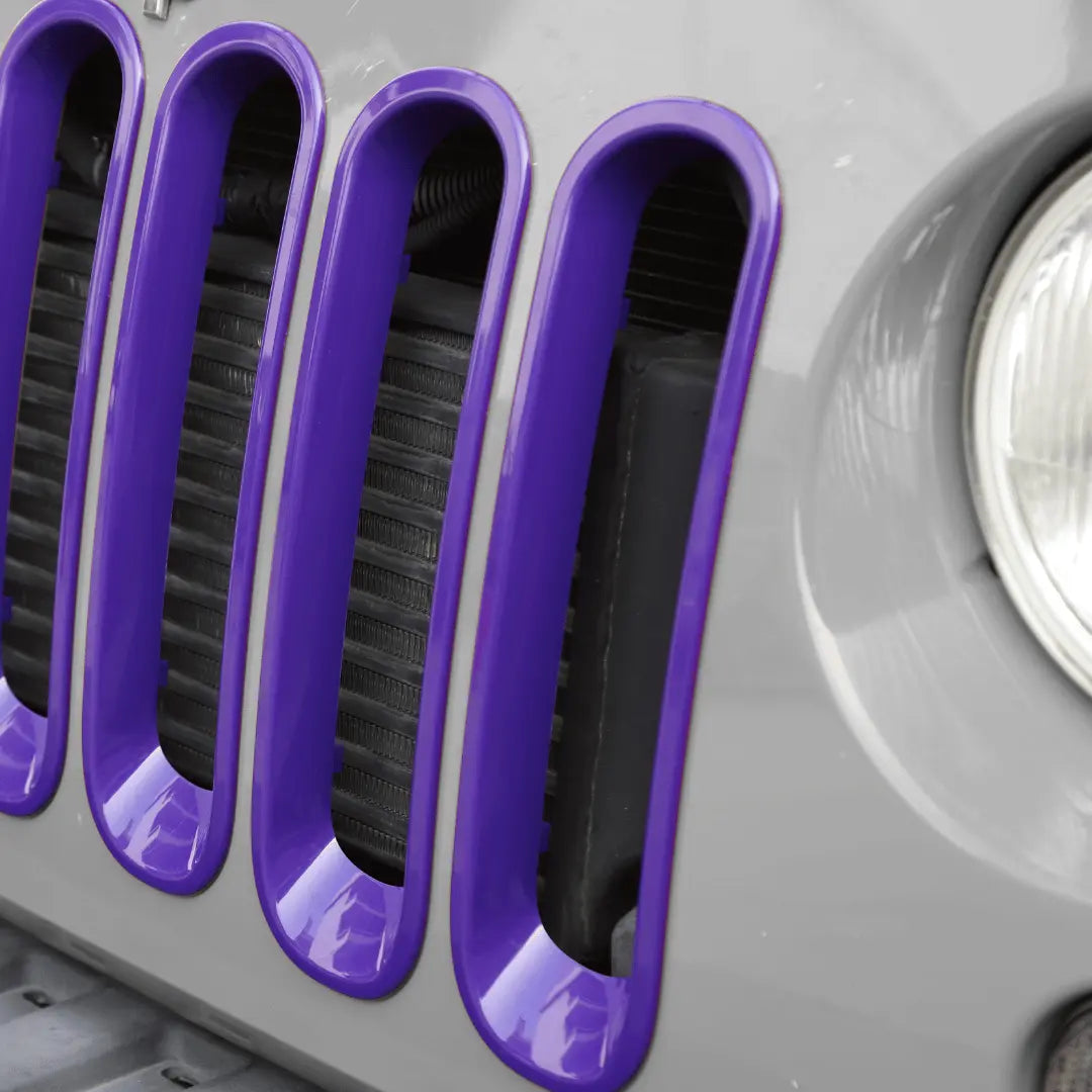 For 2007-2018 Jeep Wrangler JK Front Grille Insert Frame Trim Ring