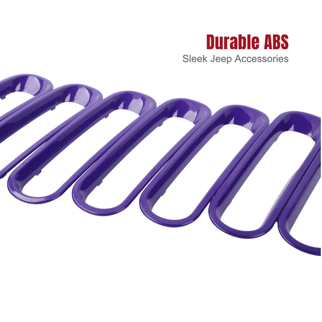 For 2007-2018 Jeep Wrangler JK Front Grille Insert Frame Trim Ring
