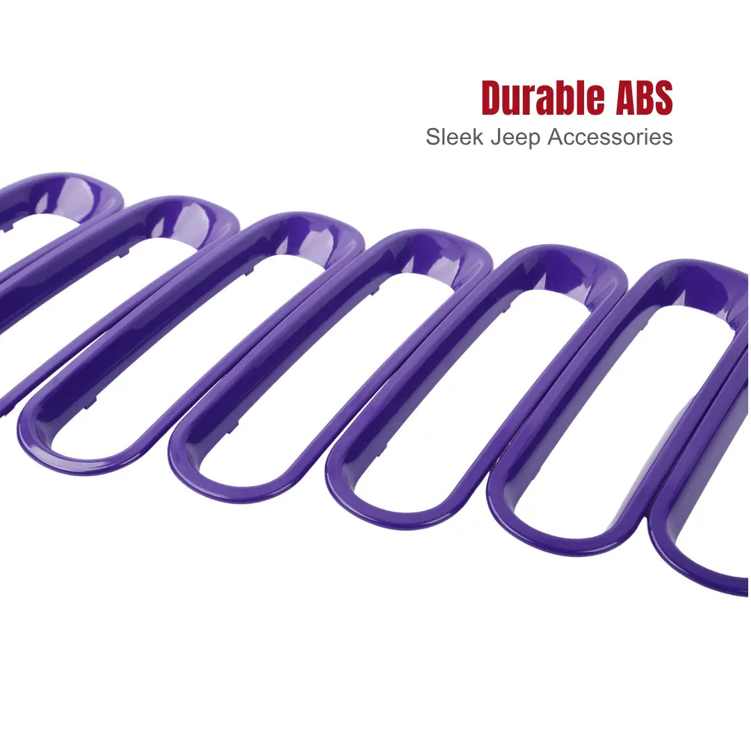 For 2007-2018 Jeep Wrangler JK Front Grille Insert Frame Trim Ring
