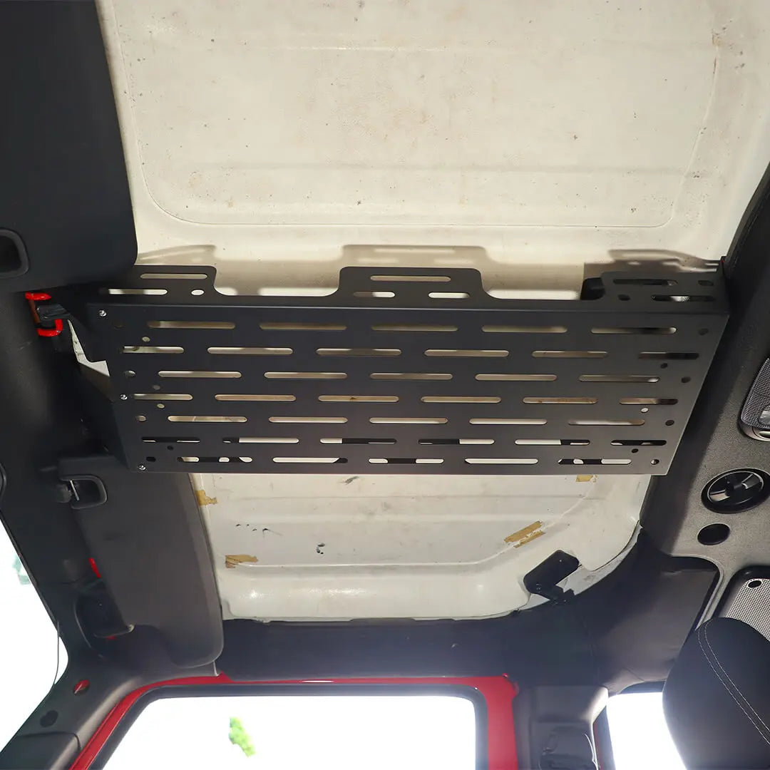 For 2007-2018 Jeep Wrangler JK Front Roof Overhead Storage Rack Organizer