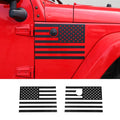 For 2007-2018 Jeep Wrangler JK Front Side Leaf Board Stickers Trim Cover (2 pcs)
