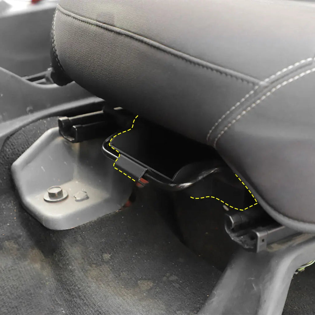 For 2007-2018 Jeep Wrangler JK Front Under Seat Expanded Storage Box Tray Organizer（2 pcs）
