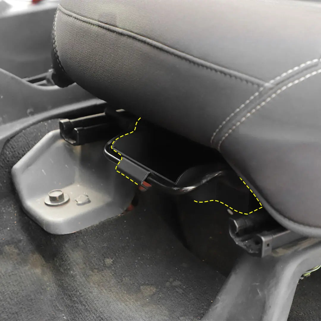 For 2007-2018 Jeep Wrangler JK Front Under Seat Expanded Storage Box Tray Organizer（2 pcs）
