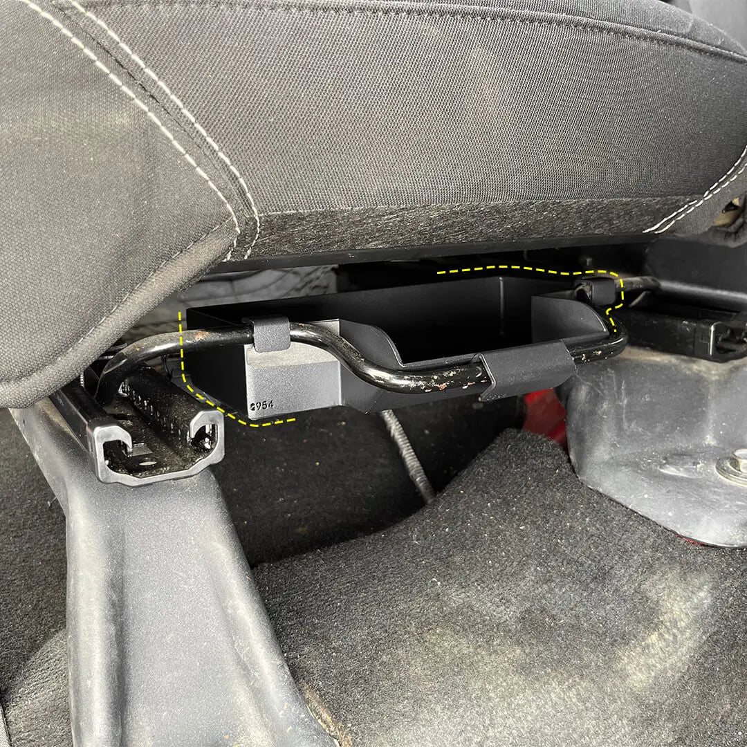 For 2007-2018 Jeep Wrangler JK Front Under Seat Expanded Storage Box Tray Organizer（2 pcs）