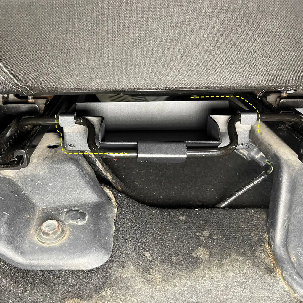 For 2007-2018 Jeep Wrangler JK Front Under Seat Expanded Storage Box Tray Organizer（2 pcs）